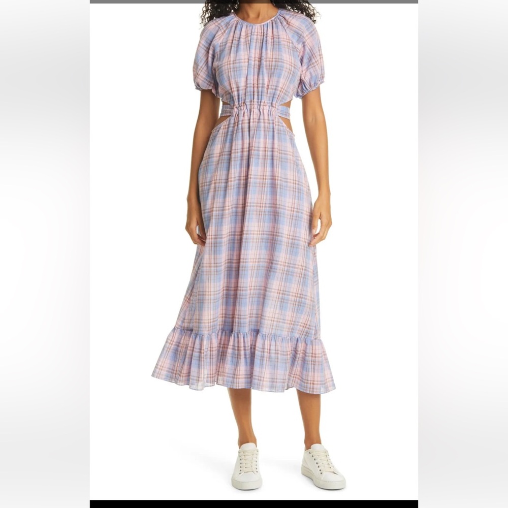 LIKELY - Payson Side Cutout Plaid Midi Dress In Lilac
Sachet - Size 10 - NWT - Picture 16 of 16